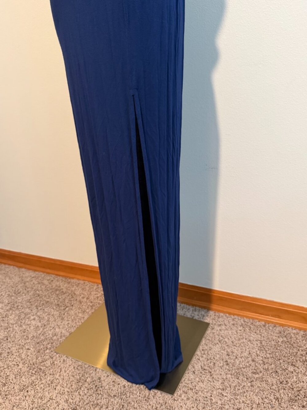 Lulus Blue Side Slit Maxi Dress Size Medium - Picture 9 of 12